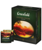 Гринфилд 100 пакетиков Golden Ceylon черный чай