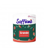 Полотенце бумажное "Soffione Grande" белое 2х слойное 1 рулон
