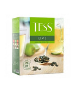 Tess Лайм 100 пакетиков зеленый с цедрой цитрусовых 