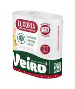 Полотенце бумажное VEIRO Luxoria бел. 3-сл. а2